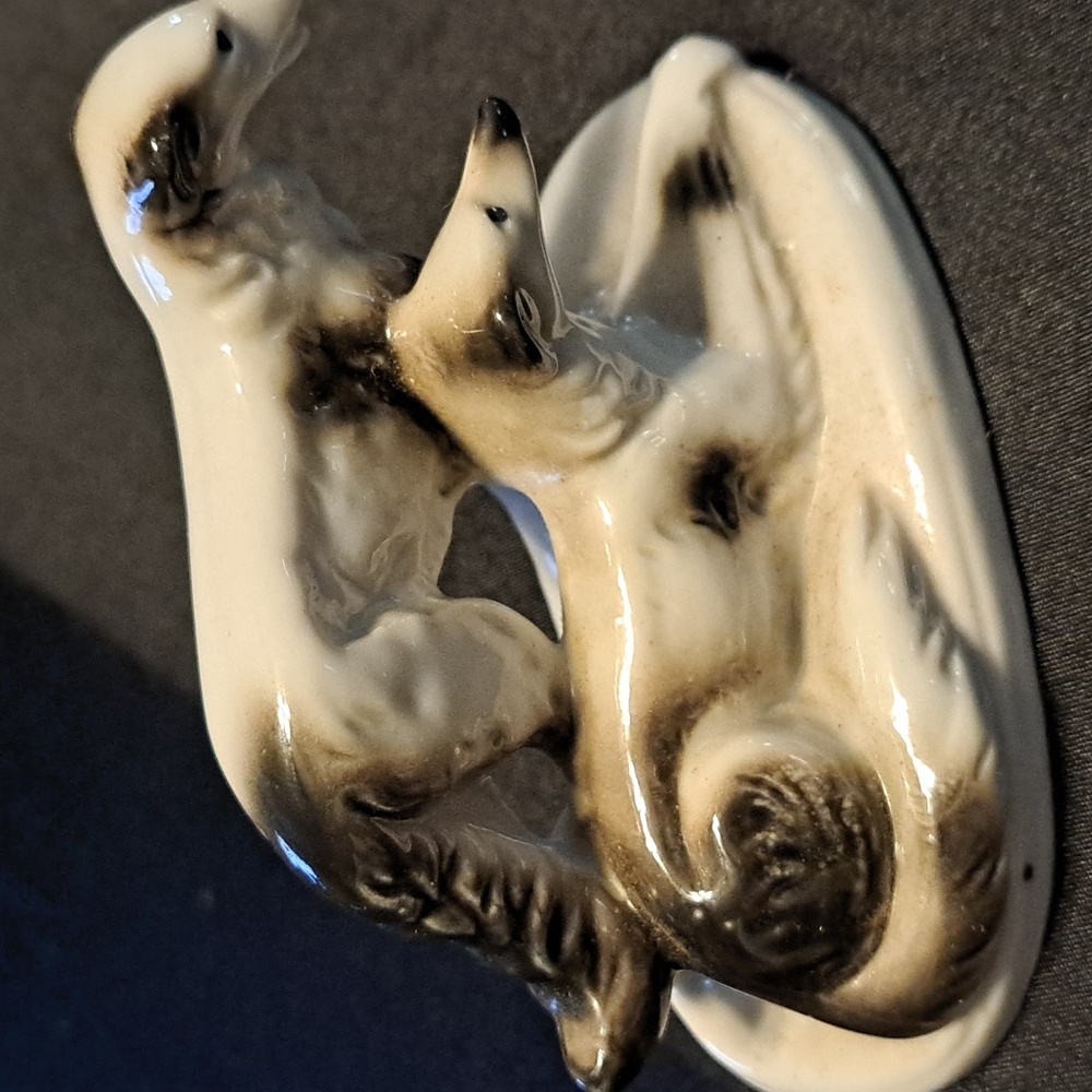 BORZOI Japanese ANTIQUE DOG PLATE - Picture 6 of 11